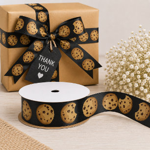 Milch und Cookies Geburtstag Satin Ribbon Schoko Satinband