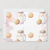 Milch und Cookies Geburtstags-Foto Dankeskarte (Rückseite)