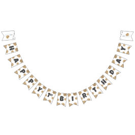 Milch und Cookies Geburtstagsbannerdekor Wimpelkette