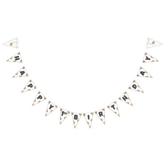 Milch und Cookies Geburtstagsbannerdekor Wimpelkette (Alle)