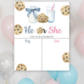 Milch und Cookies Gender offenbaren Er oder sie Di Poster