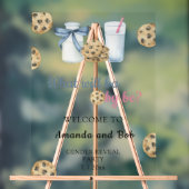 Milch und Cookies Gender offenbaren Willkommen Acrylschild (Neutral)