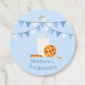 Milch und Cookies Geschenkanhänger (Vorderseite)