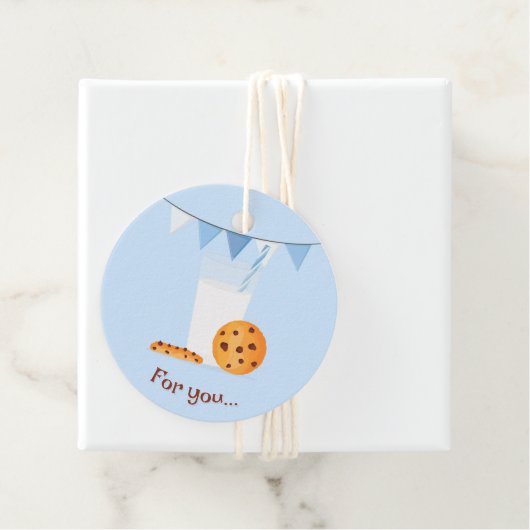 Milch und Cookies Geschenkanhänger (Beispiel)