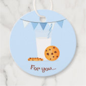 Milch und Cookies Geschenkanhänger (Vorderseite)