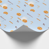 Milch und Cookies Geschenkpapier (Ecke)