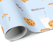 Milch und Cookies Geschenkpapier (Rolleneckpunkt)