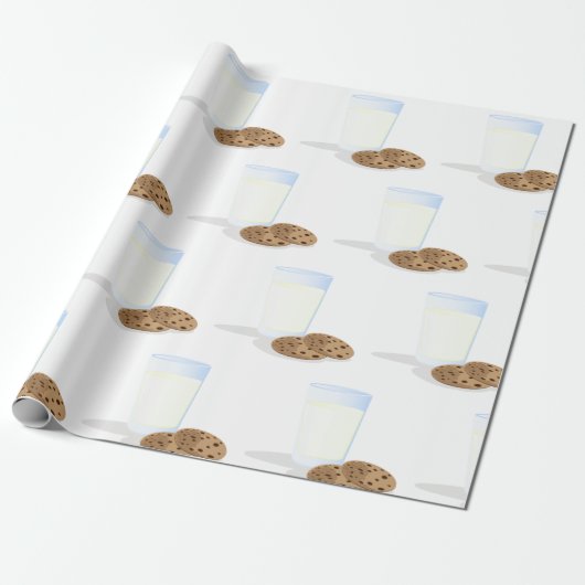 Milch und Cookies Geschenkpapier (Ungerollt)