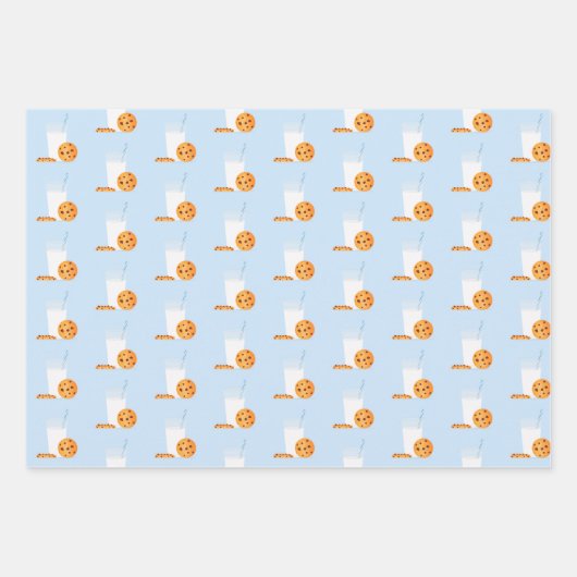 Milch und Cookies Geschenkpapier Set (Vorderseite 3)
