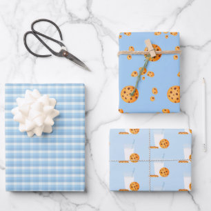 Milch und Cookies Geschenkpapier Set
