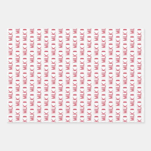 Milch und Cookies Jug Bottle Chocolate Chip Cookie Geschenkpapier Set (Vorderseite 2)