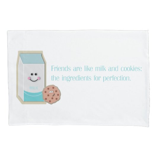 Milch und Cookies Kissenbezug (Vorderseite)