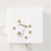 Milch und Cookies Mädchen Babydusche Geschenkanhänger (Beispiel)