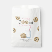 Milch und Cookies Mädchen Babydusche Geschenktütchen (Vorderseite)