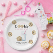 Milch und Cookies Mädchen Babydusche Pappteller (Party)