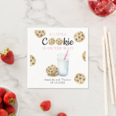Milch und Cookies Mädchen Babydusche Serviette (Beispiel)