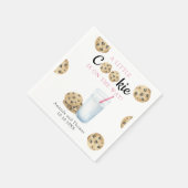 Milch und Cookies Mädchen Babydusche Serviette (Ecke)
