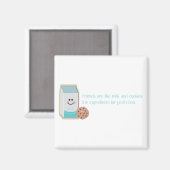 Milch und Cookies Magnet (Vorderseite/Rückseite)