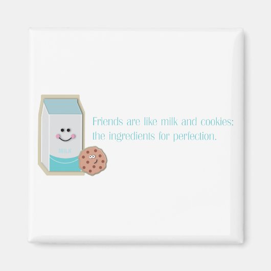 Milch und Cookies Magnet (Vorne)