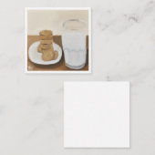 Milch und Cookies Mitteilungskarte (Vorne/Hinten)
