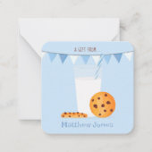 Milch und Cookies Mitteilungskarte (Vorderseite)