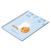 Milch und Cookies Notizblock (Linke Seite)