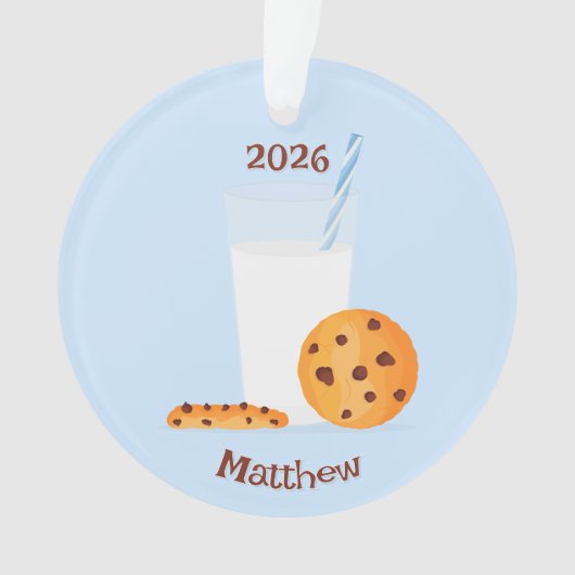 Milch und Cookies Ornament (Vorderseite)