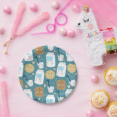 Milch und Cookies Pappteller (Party)