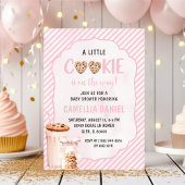 Milch und Cookies Pink Baby Girl Shower Party Einladung