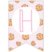 Milch und Cookies Rosa Geburtstag Wimpelkette (Zweite Fahne)