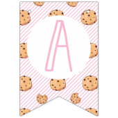 Milch und Cookies Rosa Geburtstag Wimpelkette (Dritte Fahne)