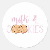 Milch und Cookies Rosa Geburtstagsparty