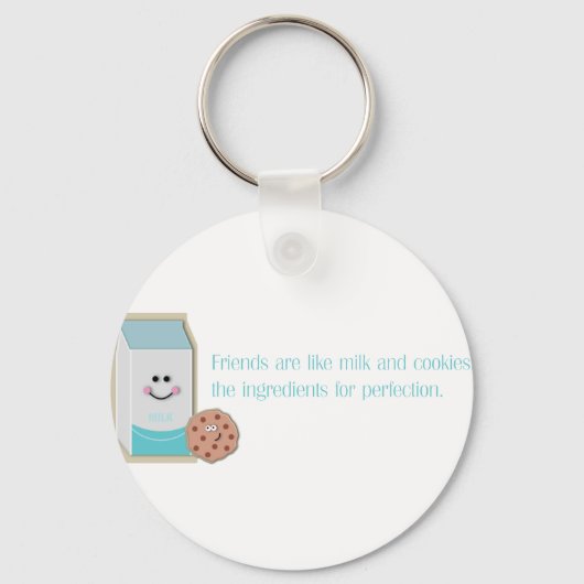 Milch und Cookies Schlüsselanhänger (Vorderseite)