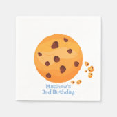 Milch und Cookies Serviette (Vorderseite)