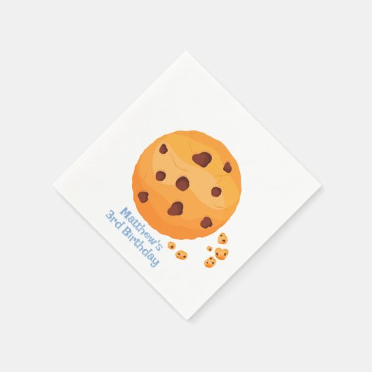 Milch und Cookies Serviette (Ecke)