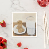 Milch und Cookies Serviette (Beispiel)