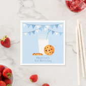 Milch und Cookies Serviette (Beispiel)