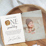 Milch und Cookies Sweet One Boy Birthday Dankeskarte<br><div class="desc">Mit unserer bezaubernden Milk and Cookies-Karte bedanken Sie sich herzlich und stilvoll! Diese personalisierte Karte ist perfekt für die erste Geburtstagsfeier Ihres kleinen Jungen und ist ein herzliches Dankeschön an Freunde und Familie für die Teilnahme an der Süße seines besonderen Tages. An der links Kartenecke oben wird "Danke von einem...</div>