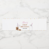 Milch und Cookies Wasserflaschen Etikett Geburtsta (Einzelnes Label)