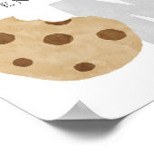 Milch und Cookies zum ersten Geburtstag Poster (Ecke)