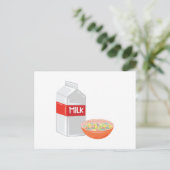 Milch und Getreide Postkarte (Stehend Vorderseite)