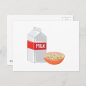 Milch und Getreide Postkarte (Vorne/Hinten)