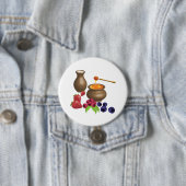 Milch und Honig mit Beeren Rustikale Küche Button (Beispiel)