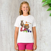 Milch und Honig mit Berries Rustikale Ernährung T-Shirt