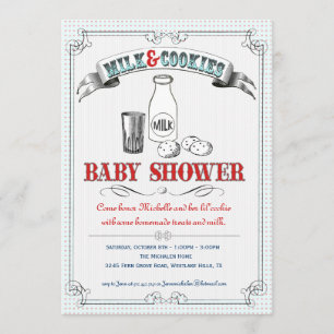 Milch-und-Kekse-Baby-Shower-Einladung Einladung