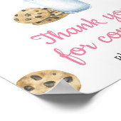 Milch und Kekse Babydusche - Danke Poster (Ecke)