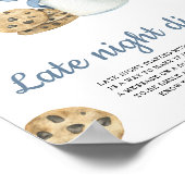 Milch und Kekse Babydusche Späte Nachttaucher Poster (Ecke)