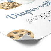 Milch und Kekse Babydusche Windeln Raffle Spiel Poster (Ecke)