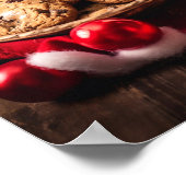 Milch und Kekse des Weihnachtsmanns Poster (Ecke)
