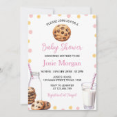 Milch und Kekse Kinderdusche Einladung (Vorderseite)